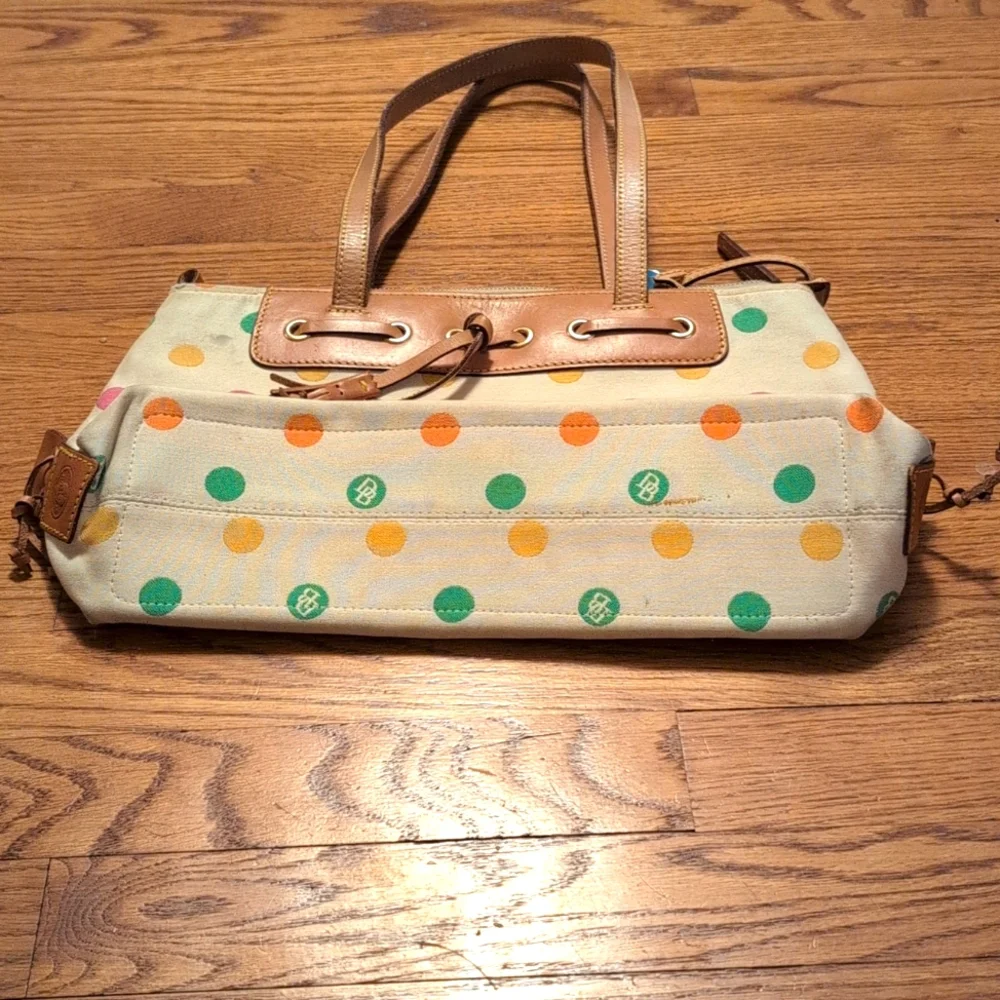 Dooney & Bourke - Polka Dot Monogram Shoulder Bag - Picture 3 of 9